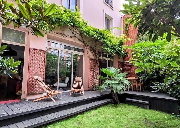 Beautiful With Private Garden شقة باريس